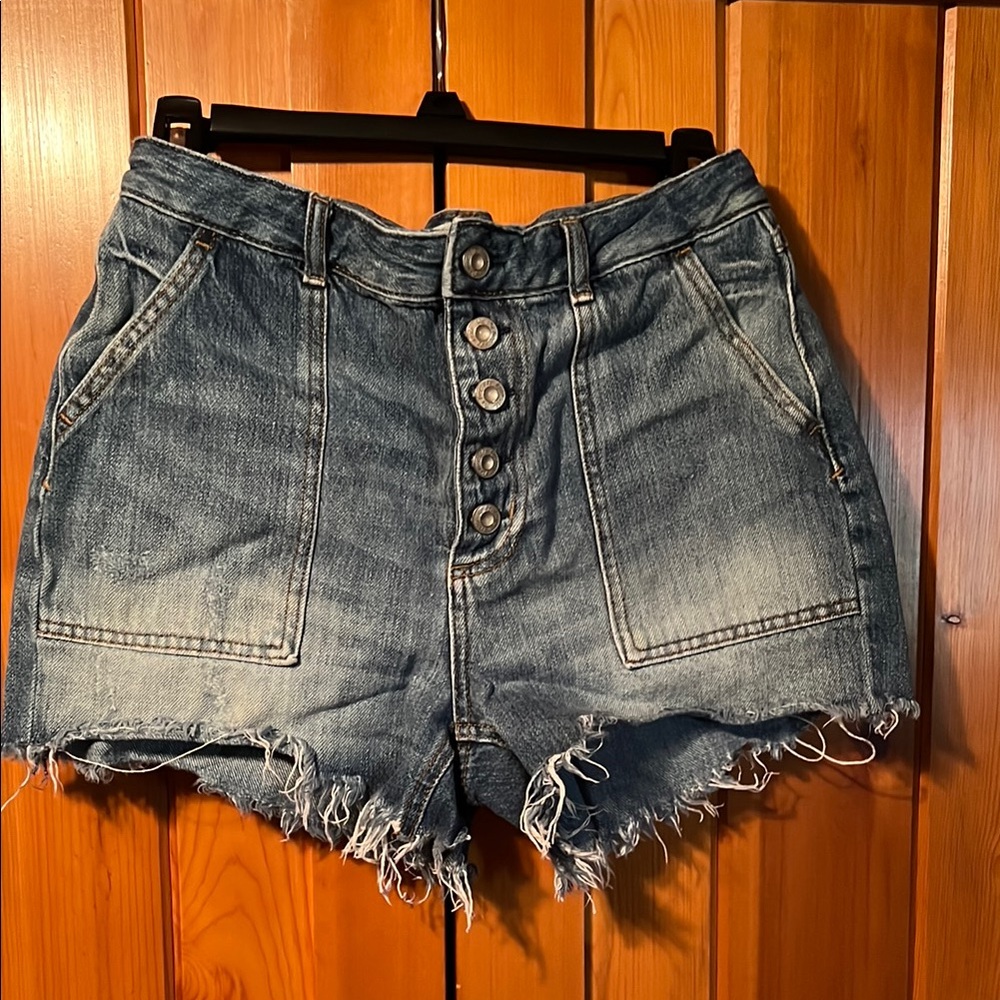 We the Free Denim Button-Up Women's Shorts